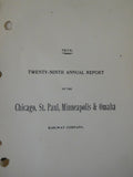 Chicago St. Paul Minneapolis & Omaha Annual Report 1910 29th annual report
