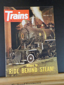 Trains Magazine 1961 June Look at Central Gp Ride Behind steam