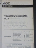 Railway Age 1969 August 25 Tomorrow's Railroad No 8 Freight traffic issue