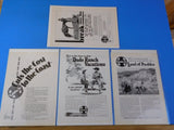 Ads Santa Fe Railroad Lot #1 Advertisements from various magazines (10)