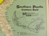 Map Southern Pacific Cotton Belt Intermodal Facilities 1985 May
