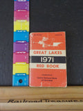 Great Lakes Red Book 1971 Lists vessels Owners Capatins more.
