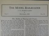Model Railroader Magazine 1935 December Low resistance return circuits Making sw