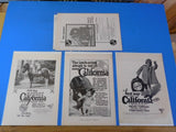 Ads Santa Fe Railroad Lot #3 Advertisements from various magazines (10)