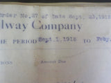 Toledo Peoria & Western Railway Company Payroll 1918-1919