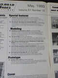 Railroad Model Craftsman Magazine 1993 May Modern Autoracks Conrail dash 8-40CW