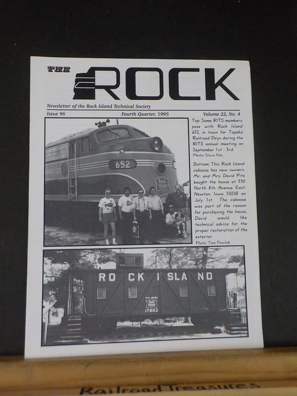 Rock Issue #96 Fourth Quarter 1995 Vol 22 No 4 Rock Island Technical Society