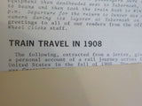 Wheel Clicks 1984 December Pacific Railroad Society Train Travel in 1908