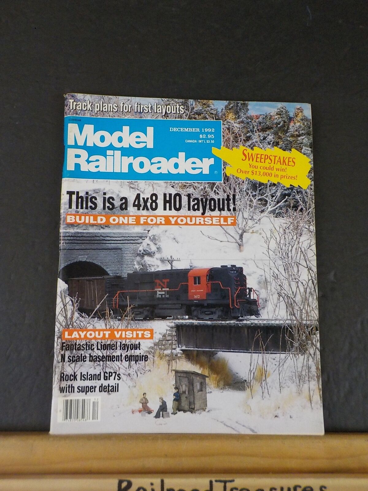 Model Railroader Magazine 1992 December Track Plans 1st Layouts Rock I ...