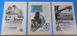 Ads Santa Fe Railroad Lot #4 Advertisements from various magazines (10)