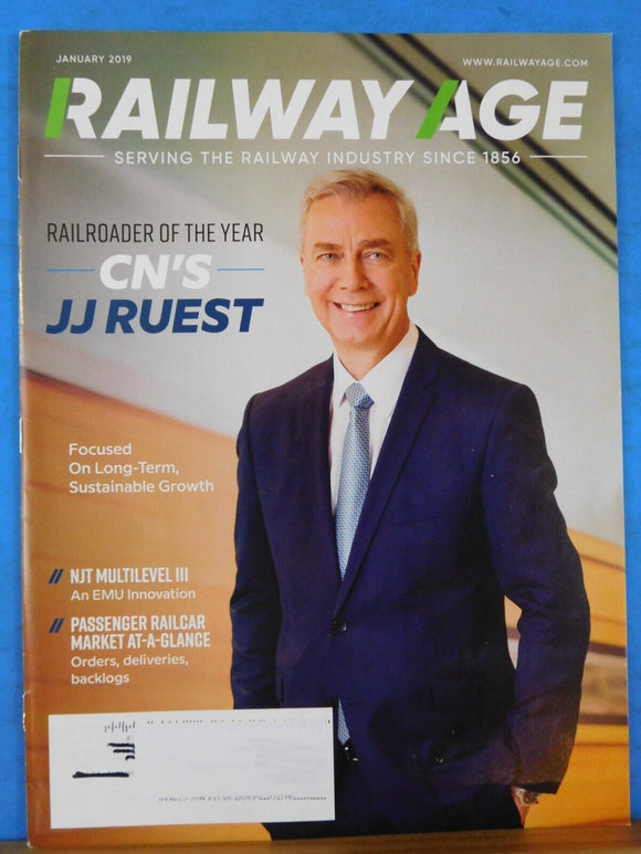 Railway Age 2019 January Passenger railcar market NJT Multilevel III JJ Ruest