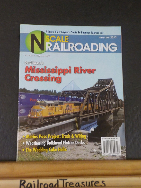 N Scale Railroading #71 2012 May June Mississippi River Crossing Weathering bulk