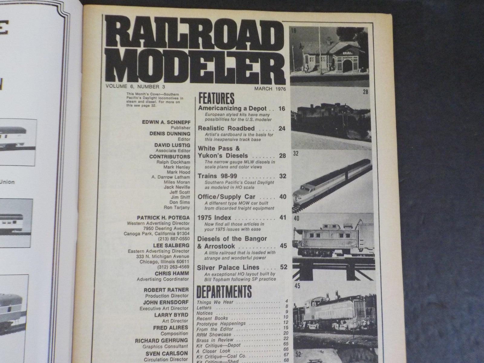 Railroad Modeler 1976 March Americanizing foreigh structure kits SP Da ...