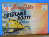 Postcard Union Pacific Souvenir Folder of the Overland Route UP