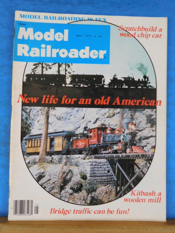 Model Railroader Magazine 1977 May New life for an old Americdan WOoden Mill Bri