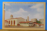 Postcard Union Station post office in City Hall Los Angeles California Card #707