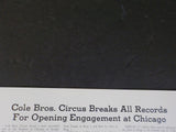 White Tops Circus Magazine 1937 April May Spring Wallace Bros  Cole Bros Downie