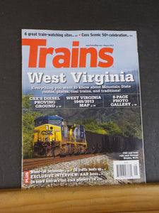 Trains Magazine 2013 August West Virginia Routes places coal trains traditions C