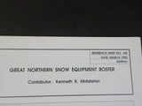 Great Northern Goat Reference Sheet #185 March 1992 Snow equipment roster