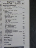 Railway Modeller 1982 September V33 #383 Ashdon and Midport Adding the catenary