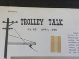 Trolley Talk #53 1965 April Dayton & Western #611 O gauge. Two Brill summer cars