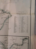 Map Pennsylvania Showing Post Offices 1933 w Railroads, Electic Rr, RR stations