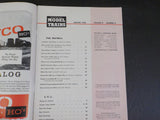 Model Trains 1956 August BAR Rail diesel car tool house 4 truck trolley loco Sec