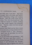 On a Snow Bound Train A Winter’s Tale by Julia MacNair Wright HC 1893