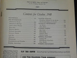 Locomotive Engineers Journal 1940 October Employee Magazines Crookesdest RR in t