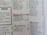 Burlington Route System Public Timetable 1960 November - April 1961