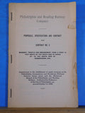 Philadelphia and Reading Railway Proposal Specifications and Contract #5 1907