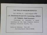 Trolley Museum Dispatch 1976 July-August Vol XIX No 4 Liberty Bell 1030 Project