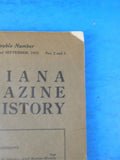 Indiana Magazine Of History 1925 June & sept Vol 21 #2 & #2