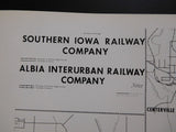 Map Waterloo, Cedar Falls & Northern RR 1918 Track Layouts