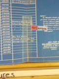 Blueprint Chart New York Central RR Classification & Weights Electric & Oil Ele