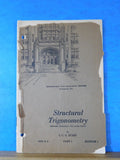 ICS Structural Trigonometry #3065 Lot of 2 booklets Part 1 and 2