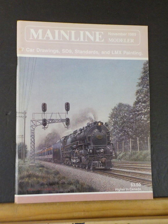 Mainline Modeler 1989 November LMX Painting guide EMD SD9 Madison GA Depot GN