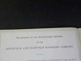 Louisville & Nashville Railroad Annual Report 1956 L&N 105th Map Equipment