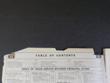 Burlington Route System Public Timetable 1952 Oct-1953 January Damage to Covers