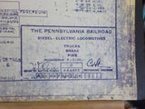 Blueprint PRR Diesel-Electric Locomotives Trucks Brake Pins 444865