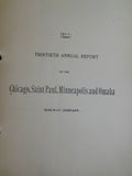 Chicago St. Paul Minneapolis & Omaha Annual Report 1911 30th annual report