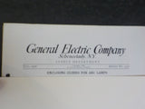 General Electric Company Supply Department Bulletin No 4596 1908 July Enclosing