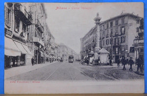 Postcard Milano Corso Venezia Cartolina Postale #1181 Fotocromo Milano