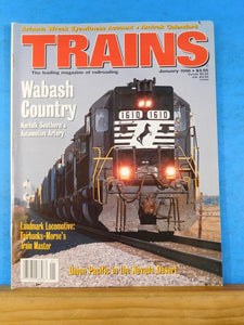 Trains Magazine 1996 January Wabash country Fairbanks-Morse Train master AZ wrec