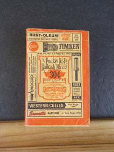 Pocket List of Railroad Officials #304 1970 4th quarter