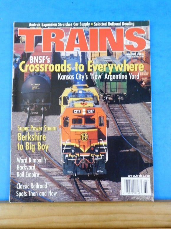 Trains Magazine 2000 June BNSF Crossroads to everywhere Berkshire to Big Boy