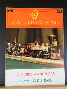 O Scale Railroading #41 December 1975 UP observation car Plans Old & Rare