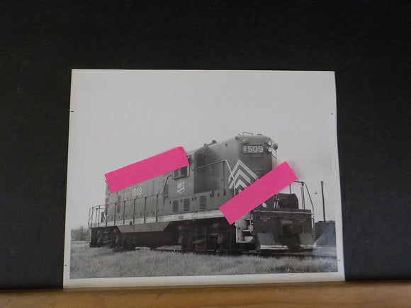 Photo M-K-T Locomotive #1509 Texas 1955    Black & White