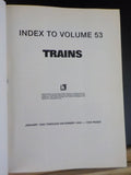 Trains Magazine Bound Volume 53    1993 Jan - Dec