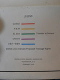 Map Northeast and Midwest  Industry Structure Competitive Freight Service 1975